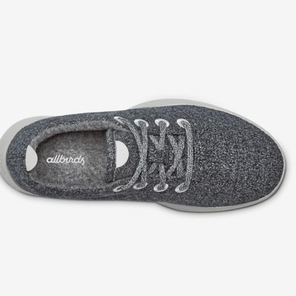 Allbirds Wool Runners in Natural Grey Light Grey Sole Lace Up Sneakers Shoes 7 - Picture 3 of 13